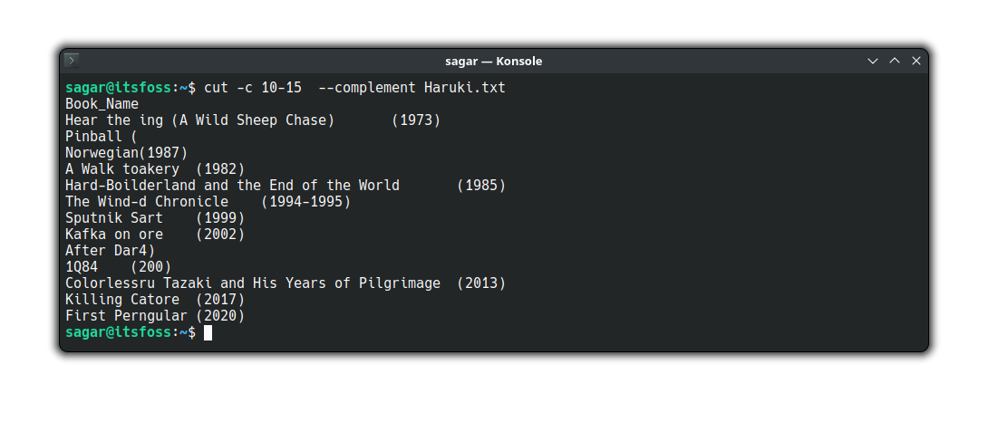 Cut Command Examples - 2threads