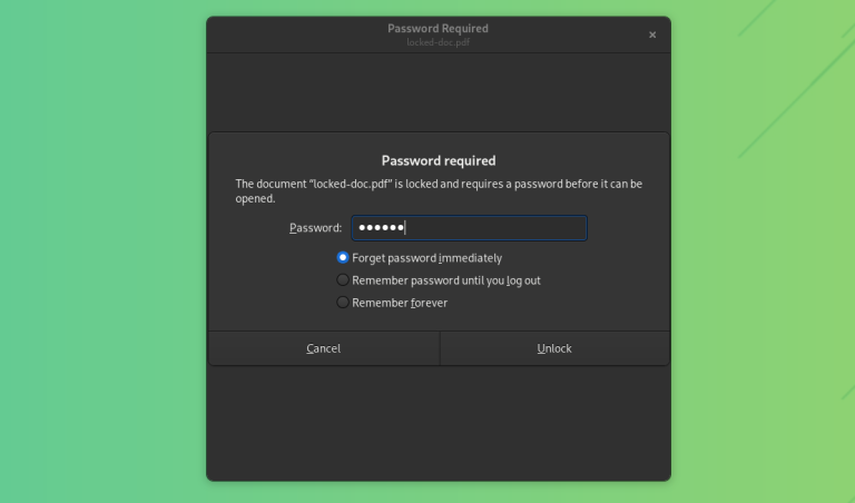 How to Remove Password from PDF Files in Linux